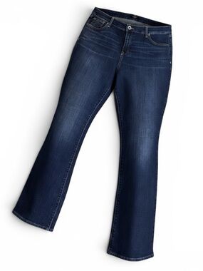 Old Navy The Dreamer Bootcut Jeans Dark Wash Stretch Denim Mid Rise 18L